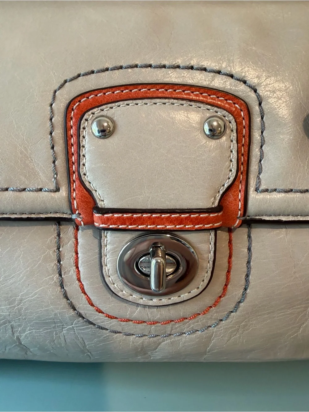 🧡💙 Vintage Coach Legacy Colorblock Willis City Bag 19035 Crossbody 💙🧡